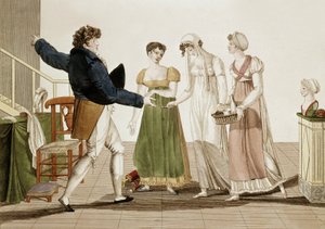 Modedesigneren under det første kejserdømme i Frankrig (1804-1815), kobberstik af Unbekannter Künstler