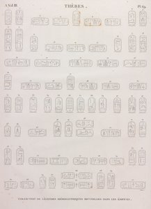 Theben: Hieroglyffer af Unbekannt