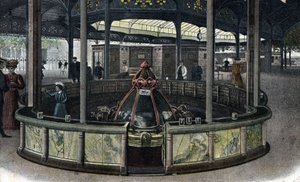 Termoturisme: la source de la sainte Grille a Vichy, Allier 1905 ca. (kurbadsturisme: Sainte-Grille-kilden i Vichy, Frankrig af Unbekannter Künstler