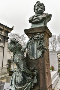 Graven af ​​Gustave Jundt/Bartholdis Lille Alsace/Montparnasse-kirkegården/PARIS XIV*/Seine/Ile de France/Frankrig af Unbekannt