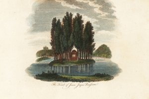 Grav af Jean-Jacques Rousseau, fransk forfatter.1803 (gravering) af Unbekannter Künstler