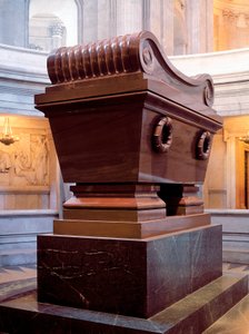 Grav for militærmanden og kejseren af den franske Napoleon I Bonaparte (1769-1821). Paris. Invaliderne. ©AISA/Leemage af Unbekannt