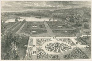 Trentham Gardens: træsnitsgravering og [?19. århundrede] af Unbekannt