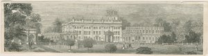 Trentham Hall: træsnitsgravering og [midten af det 19. århundrede] af Unbekannt