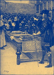 Retssagen mod Charles I af Unbekannter Künstler