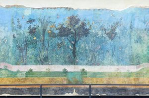 Triclinium af huset Livia, fresco, 20 - 10 f.Kr., Roms nationalmuseum (museo nazionale romano), Rom, Italien af Unbekannter Künstler