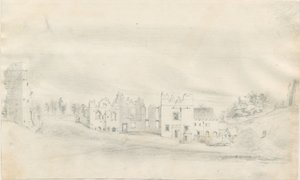 Tutbury Castle: pencil drawing, nd [? 19th cent] dani af Unbekannt