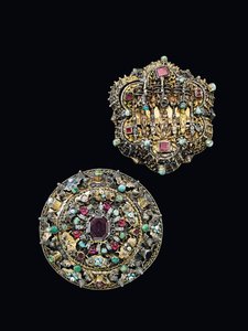 To brystrosetter, Sibiu, ca. 1675-1700 af Unbekannt
