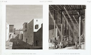 To udsigter over Alexandria, Egypten, c 1798 af Unbekannt