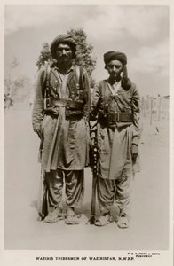 Waziris stammefolk i Waziristan, N.W.F.P. af Unbekannter Künstler