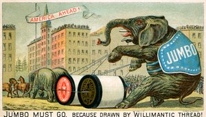 Willimantic Thread - annonce fra slutningen af det 19. århundrede af Unbekannter Künstler