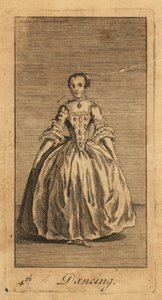 Ung dame danser i et værelse af Unbekannt