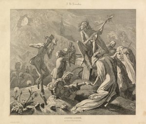Ung kærlighed, Karlsruhe, ca. 1850 (gravering) af Unbekannter Künstler