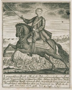 Den preussiske hærfører Leopold I. Prins af Anhalt-Dessau