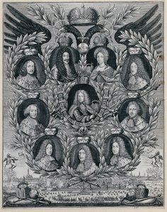 Joseph I med forældre og vælgere