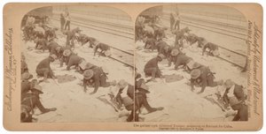 "The Gallant 25th Preparing to Embark for Cuba",1898 (foto)