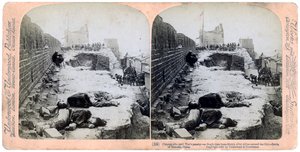 Slaget ved Tientsin, Boxer Rebellion, Kina, 1900 1901. af Underwood and Underwood
