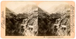 I Mount Libanon, Zahlah, Libanon, 1900. af Underwood and Underwood