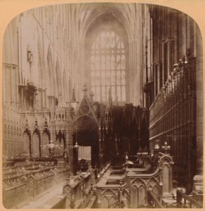 Interiør af Westminster Abbey, London, England, 1896. af Underwood and Underwood