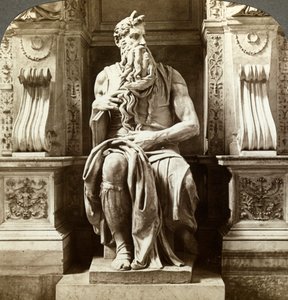 Michelangelos statue af Moses, San Pietro-kirken i Vincoli, Rom, Italien.