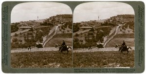 Samaria, det sydvestlige Palæstina, 1900-tallet. af Underwood and Underwood