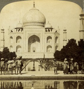 Taj Mahal, Agra, Uttar Pradesh, Indien. af Underwood and Underwood