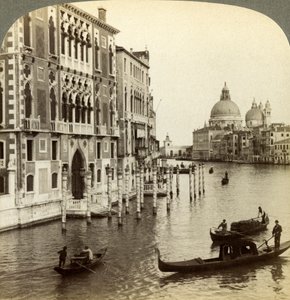 Canal Grande, Venedig, Italien. af Underwood and Underwood