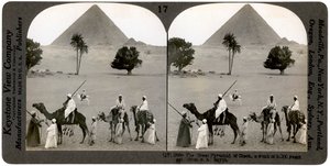 Den store pyramide i Giza, Egypten, 1905.