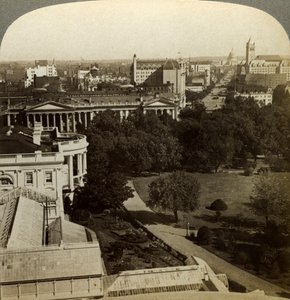 Det Hvide Hus og Treasury Building, Washington DC, USA. af Underwood and Underwood