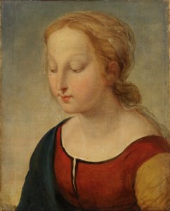Madonnaens hoved (fra la Belle Jardiniere)