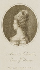 Marie Antoinette, afdød dronning af Frankrig af Unidentified