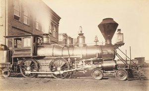 [Pennsylvania Railroad Locomotive at Altoona Repair Facility]. af Unidentified