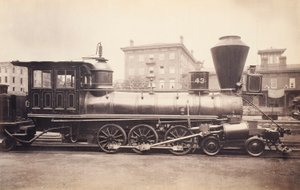 [Pennsylvania Railroad Locomotive at the Altoona Repair Facility]. af Unidentified