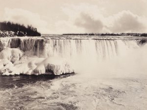 [The Canadian Falls, vinter]. af Unidentified