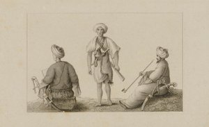 Tre mænd i turban af Unidentified