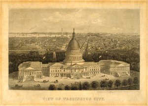 Udsigt over Washington City af Unidentified