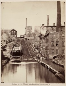 Incline på Morris og Essex Canal, Newark, New Jersey, ca. 1870. af Unidentified Photographer.