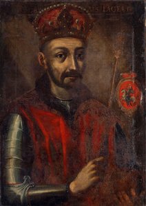 Maleri, der forestiller storhertugen af Litauen og kongen af Polen Jogaila af Unidentified painter label QS