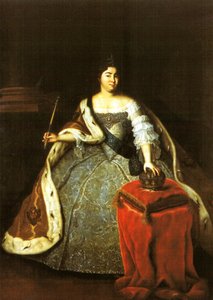 Portræt af Catherine I af Rusland af Unidentified painter label QS