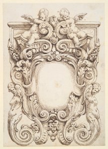 Cartouche design af Unknown