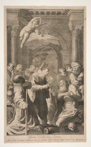 Sankt Hieronymus nadver af Unknown