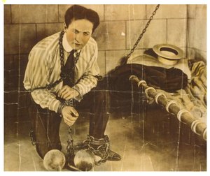 Harry Houdini ca. 1898 (sepia foto) af Unknown