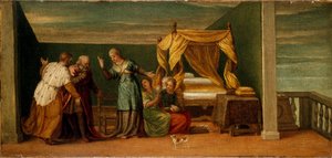 Judith modtager de gamle fra Bethulia, c1500-tallet af Unknown