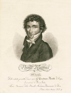 Niccolo Paganini - portræt af Unknown