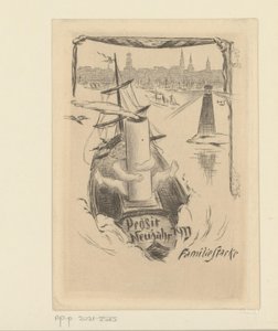 Nytårsønske for 1911 fra familien Stacke af Unknown