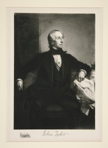 Portræt af John Tyler af Unknown