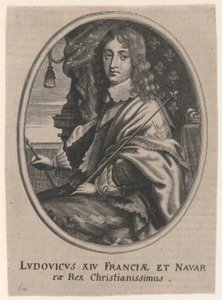 Portræt af Ludvig XIV, konge af Frankrig og Navarra af Unknown