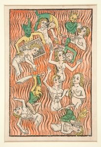 Skærsilden, illustration fra The Soul Root Garden af Unknown