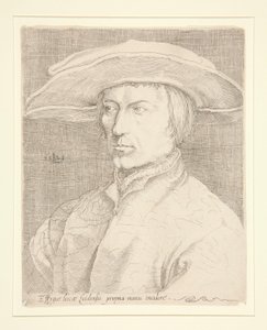 Selvportræt af kunstneren, 1525 [Portræt af en mand, såkaldt Lucas van Leyden, selvportræt] af Unknown