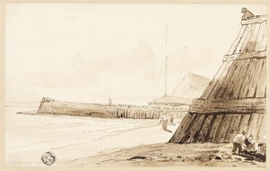 Stockade langs kysten af Unknown